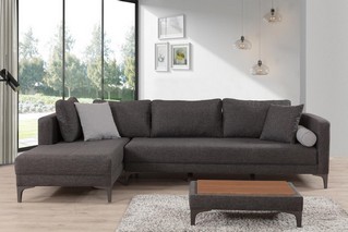 Extandable Corner Sofa Gray