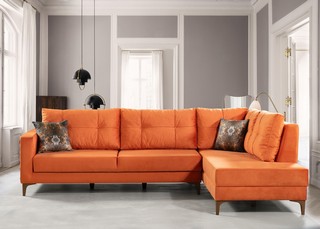Corner Sofa Orange