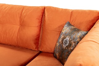 Corner Sofa Orange
